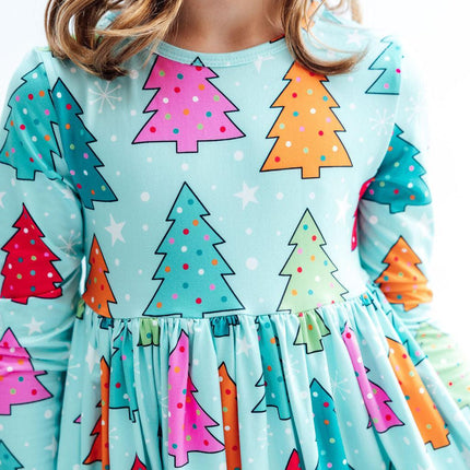 Oh Christmas Tree L/S Pocket Twirl Dress