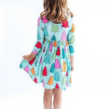 Oh Christmas Tree L/S Pocket Twirl Dress