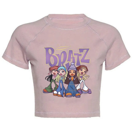 Women's Y2K Gothic Cartoon Print T-Shirt