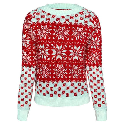 Women's Christmas Snowflake Knit Sweater