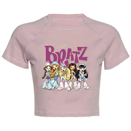Women's Y2K Gothic Cartoon Print T-Shirt