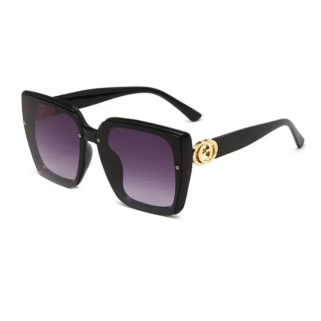 New Fashion Brand Designer Sunglasses Women Vintage Rays Mirror Square Party Travel Luxury Letter Shades Sun Glasses UV400