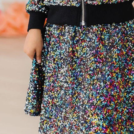 SALE Confetti Sequin Twirl Skort