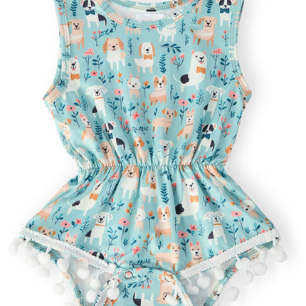 Furry Friends Pom Pom Romper