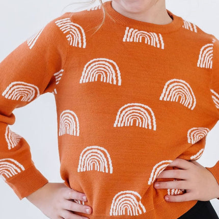 SALE Rainbows in Fall Sweater