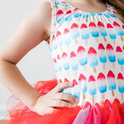 SALE Red, White & Cute Tank Tutu Leotard