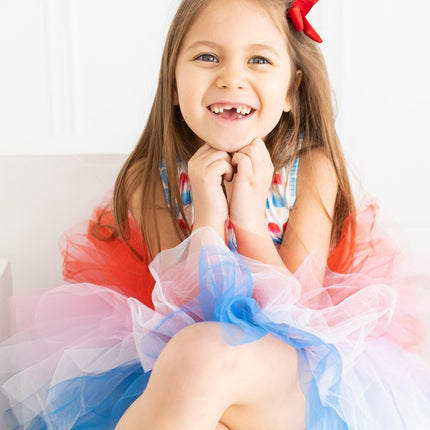 SALE Red, White & Cute Tank Tutu Leotard