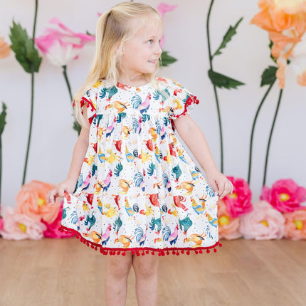 Rooster Pom Pom Dress