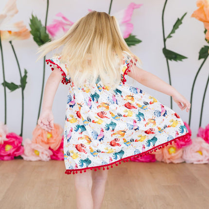 Rooster Pom Pom Dress