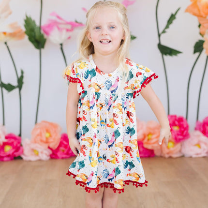 Rooster Pom Pom Dress
