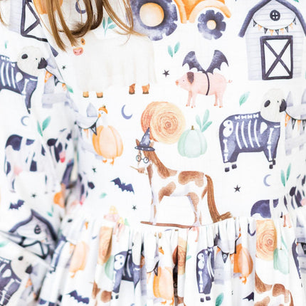 SALE Stay Spooky 3/4 Sleeve Pocket Twirl Dress