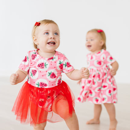 SALE Strawberry Fields Tutu Bodysuit