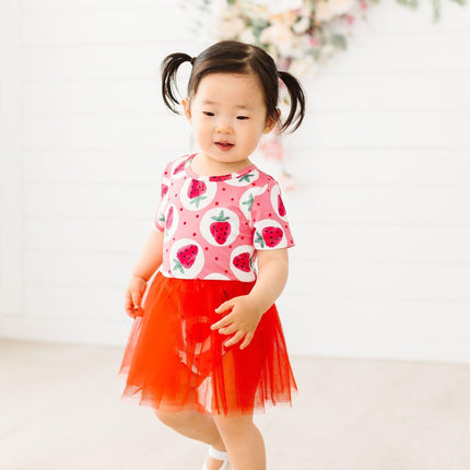 SALE Strawberry Fields Tutu Bodysuit