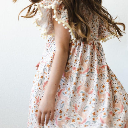 Unicorn Soiree Pom Pom Dress