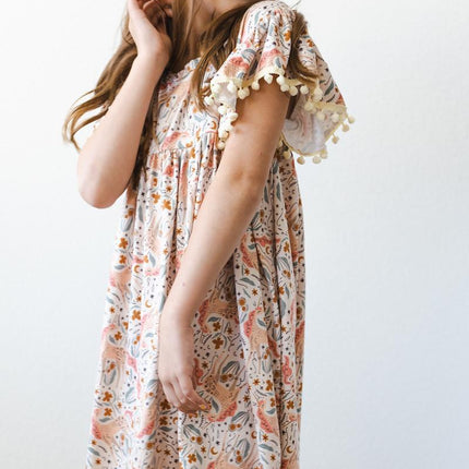 Unicorn Soiree Pom Pom Dress