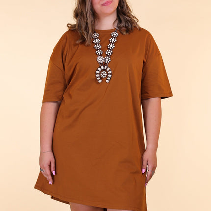 Rust T-shirt Dress