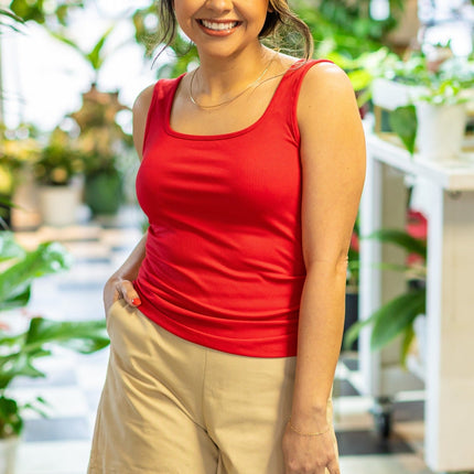 Bella Tank Top, True Red