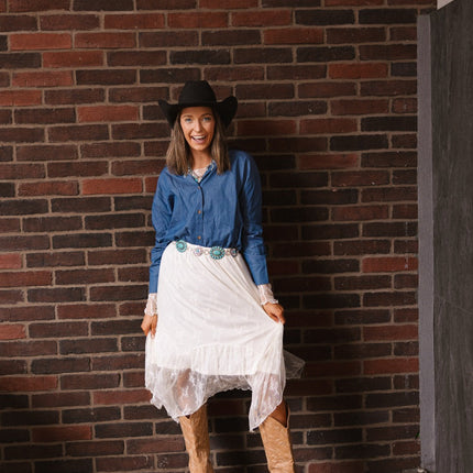 Kathryn Classic Button-Up, Chambray