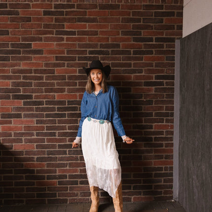 Kathryn Classic Button-Up, Chambray