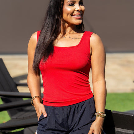 Bella Tank Top, True Red