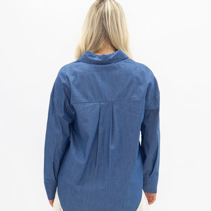 Kathryn Classic Button-Up, Chambray