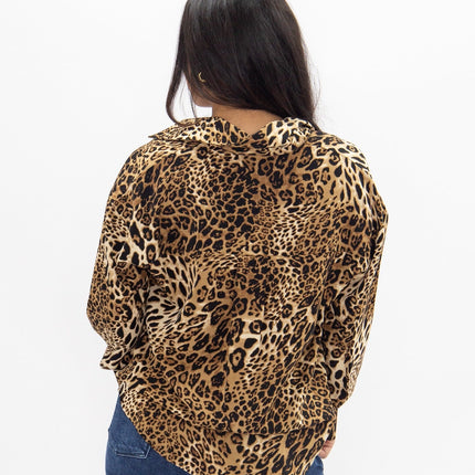 Kathryn Button-Up, Leopard