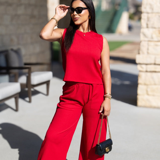 The Earhart Top, Red