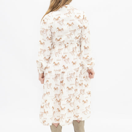 Horse Print Shirt Dress