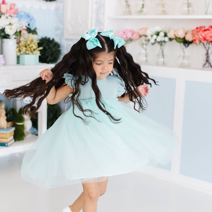 Sage Shimmer Tutu Dress