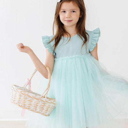 Sage Shimmer Tutu Dress