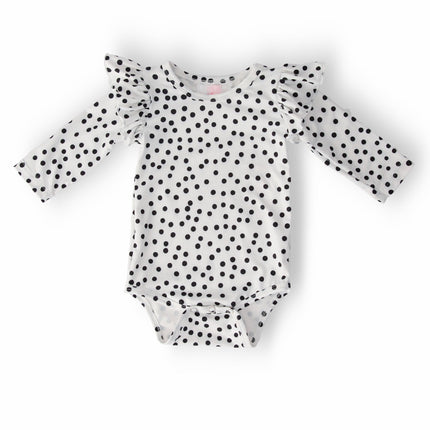 Scattered Dot L/S Flutter Bodysuit