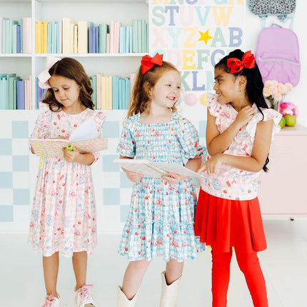 School Days 3/4 Ruffle Twirl Dress