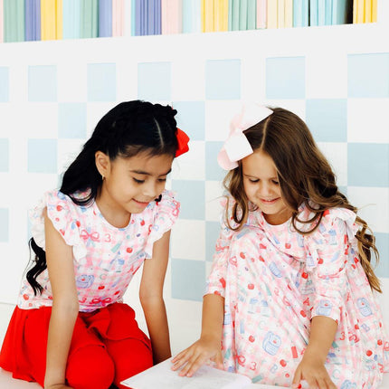 School Days S/S Ruffle Tee