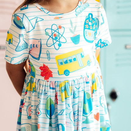 School Rules S/S Pocket Twirl Dress