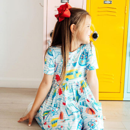 School Rules S/S Pocket Twirl Dress