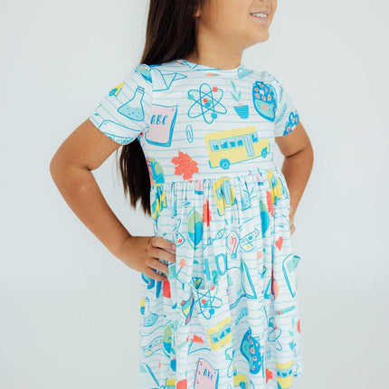 School Rules S/S Pocket Twirl Dress