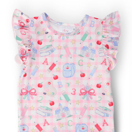 School Days S/S Ruffle Tee