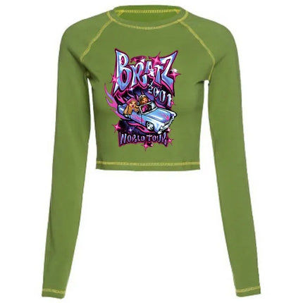 Women's Y2K Gothic Cartoon Print T-Shirt