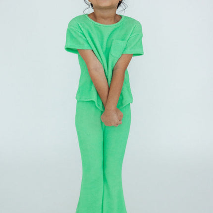 SALE Seafoam Green Scrunchy Pocket Tee