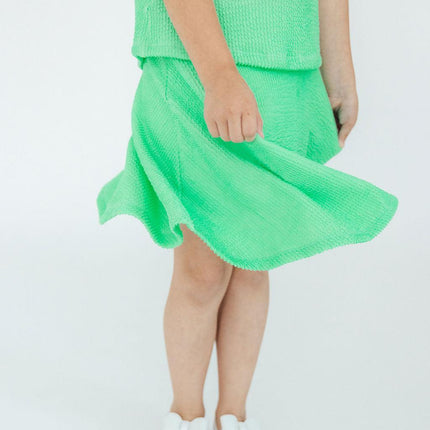 SALE Seafoam Green Scrunchy Twirl Skort