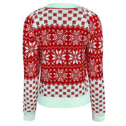 Women's Christmas Snowflake Knit Sweater