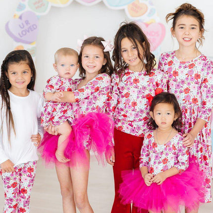 SALE Secret Garden 3/4 Sleeve Tutu Leotard
