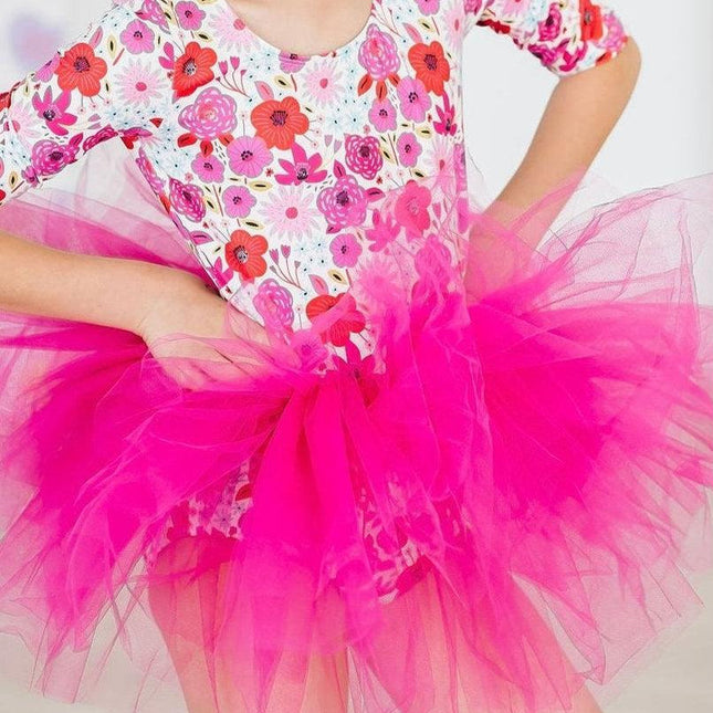 SALE Secret Garden 3/4 Sleeve Tutu Leotard