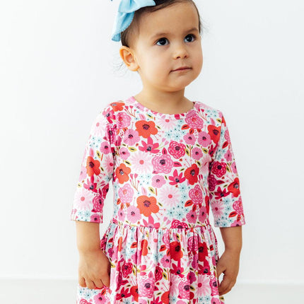 Secret Garden 3/4 Sleeve Twirl Bodysuit