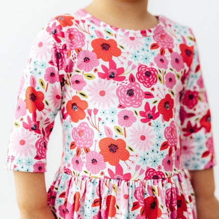 Secret Garden 3/4 Sleeve Twirl Bodysuit
