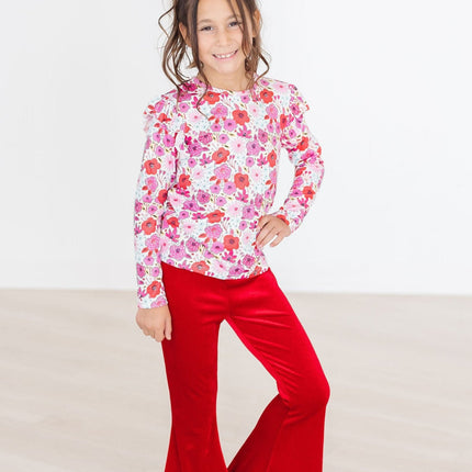 Secret Garden L/S Ruffle Tee