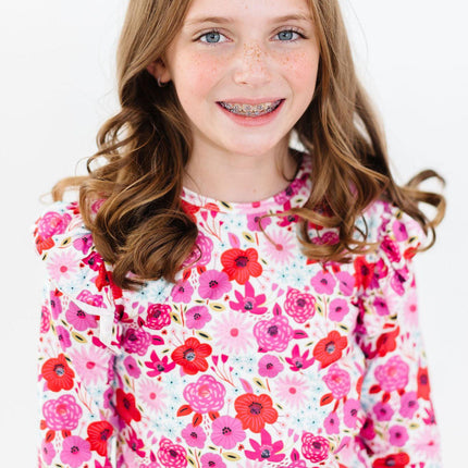 Secret Garden L/S Ruffle Tee