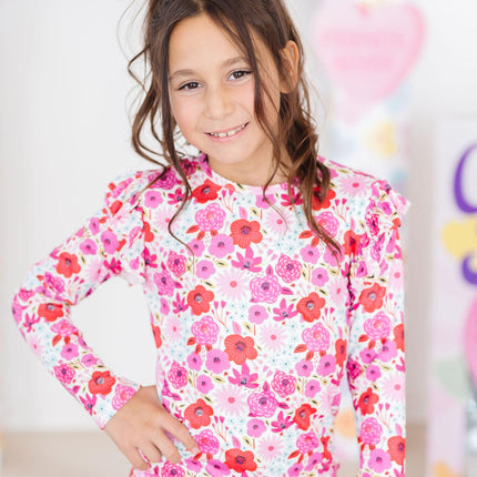 Secret Garden L/S Ruffle Tee