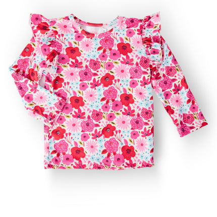 Secret Garden L/S Ruffle Tee