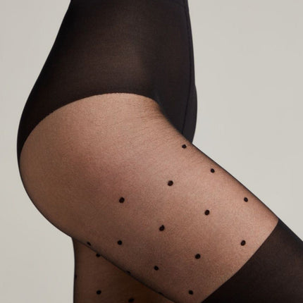Conte Sensation 60 Den - Fantasy Opaque Stockings Imitation Women's Tights with Polka Dots (18С-15СП)